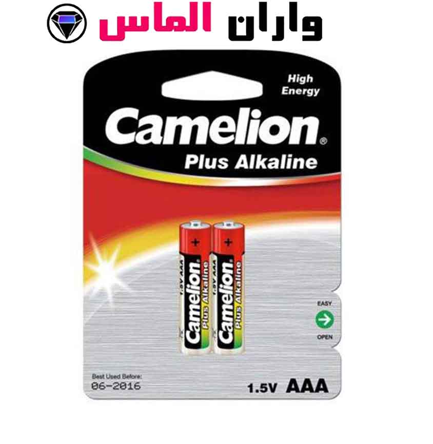باتری ۲ تایی نیم قلمی Camelion Plus Alkaline AAA